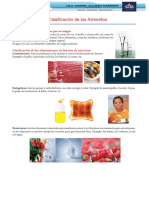 Clasificación de Los Alimentos