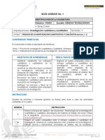 Guía de Unidad 1. Proceso de Investigación Cualitativa y Cuantitativa