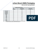 Surface Mount (SMD) Packaging: Reel and Carrier Tape Specifications