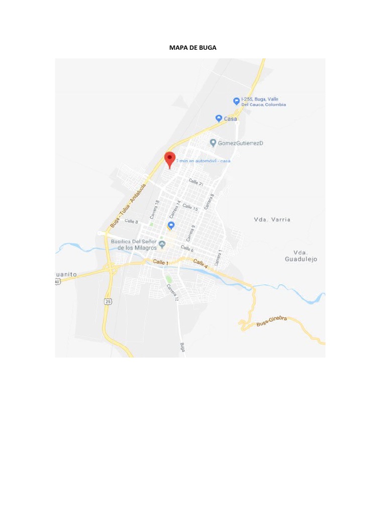 Mapa de Buga | PDF