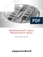 Multipette® Plus Repeater® Plus: Operating Manual