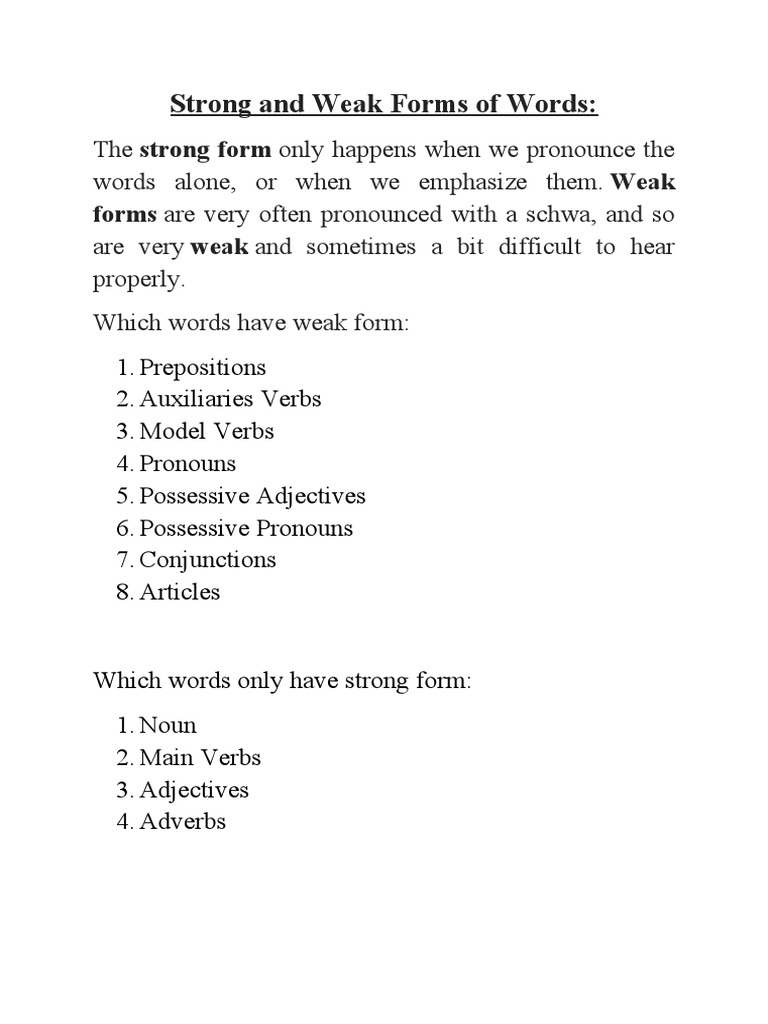 strong-and-weak-forms-of-words-forms-are-very-often-pronounced-with-a