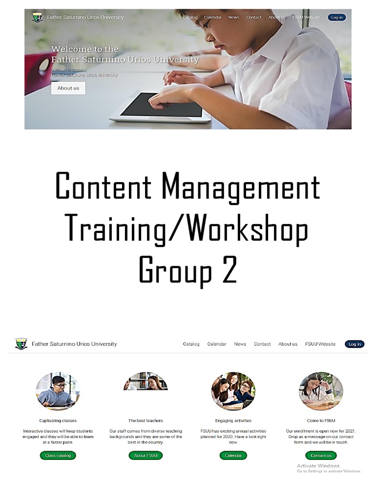 Content Management Workshop Guide | PDF | System Software | Human ...