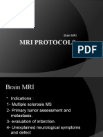 Brain MRI Protocols and Indications