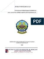 LAPORAN PENDAHULUAN Tunjangan Perumahan DPRD Kab. Bangkalan 2020