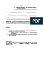 Tarea 1 Caracterización Y Organización de La Pequeña Empresa Latinoamericana