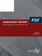 Assessment Report:: Web Application Penetration Test Web Application Penetration Test