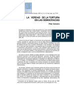 Articulo - P. Calveiro-La Verdad de La Tortura en Las Democracias 10+ PDF