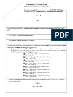 Discrete Mathematics: (ONLY Textbook I Allowed. No Notes or Cheat Sheet Is Allowed.)