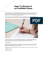 Become Confident Essay Writer