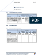 2.2.1 Pending Litigation and Arbitration