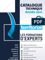 Catalogue Des Formations Territorial - FR 2011