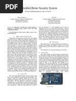 Embedded Home Security System: Design, Implementations, and Overview