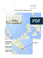 Travel of Dr. Jose P. Rizal From Manila To Singapore