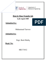 ME171012 Lab Report 5 HMT