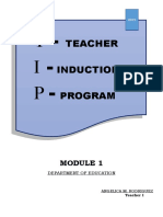 2019 Teacher Induction Program Module 1