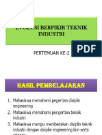 Pertemuan Ke - 2 - Evolusi Berpikir Teknik Industri PDF