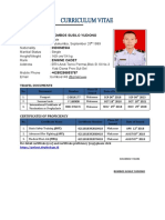 Personal Details: Bombos Susilo Yudiono: No. Document Number Place of Issued Date of Issued Date of Expiry