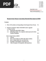 Request From Nissan Concerning Material Data Input in IMDS En