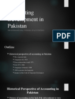 Accounting Development in Pakistan