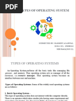 Types of Operating System by Harshit Agarwal