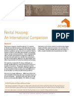 Rental Housing: An International Comparison: Working Paper, September 2016