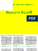 Absolute Value Worksheet Answers and Graphing Techniques