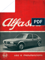 Alfa Romeo Alfasud User Manual 1976