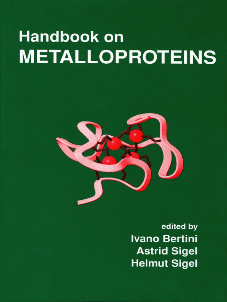 Handbook On Metalloproteins Berti (Dekker 2001) PDF | PDF