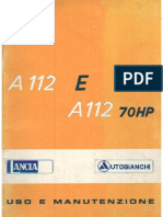 Autobianchi A112E A112 70HP User Manual 1977