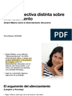 Maitra Maitra. El Silenciamiento Discursivo