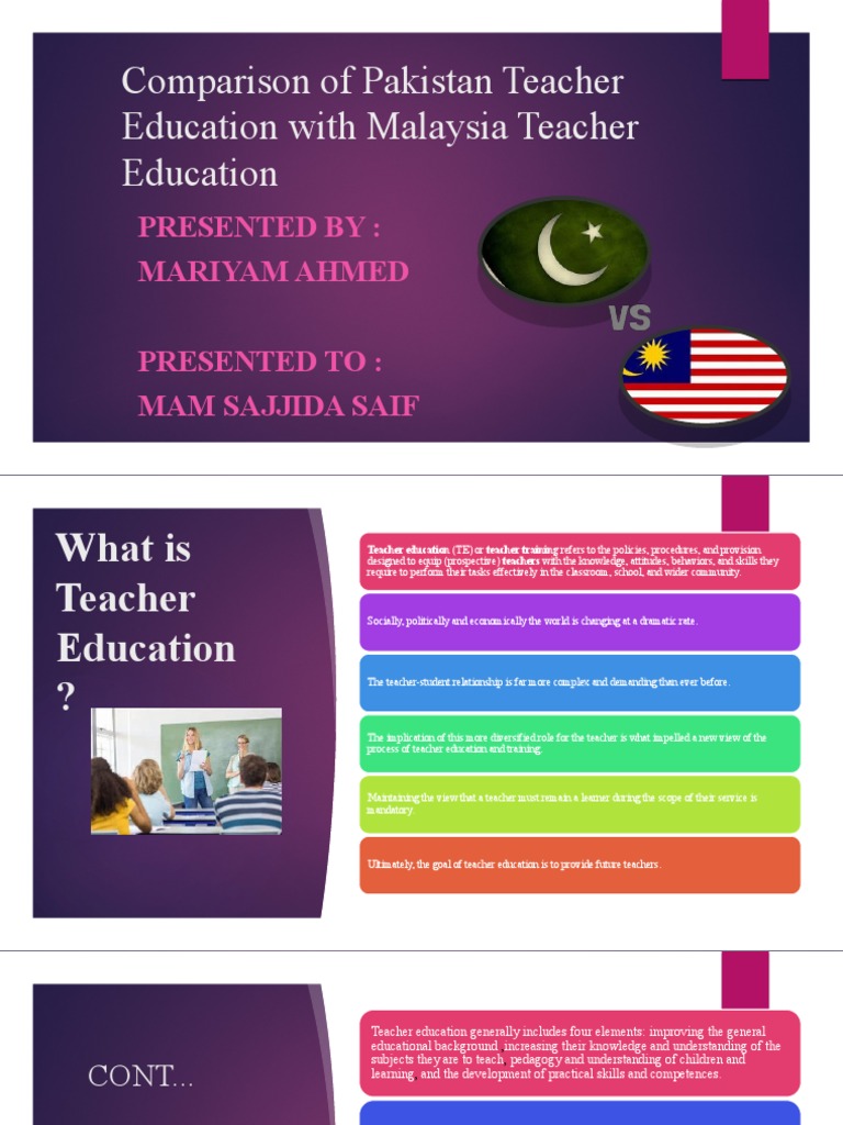 Comparing Teacher Education in Malaysia and Pakistan | PDF | Teacher ...