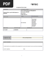 Unit 3 HRM Assignment Brief Jan 2018