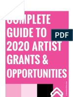 Complete guide scholarships artist 2020