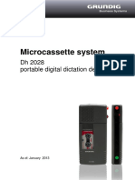 Microcassette System: DH 2028 Portable Digital Dictation Device