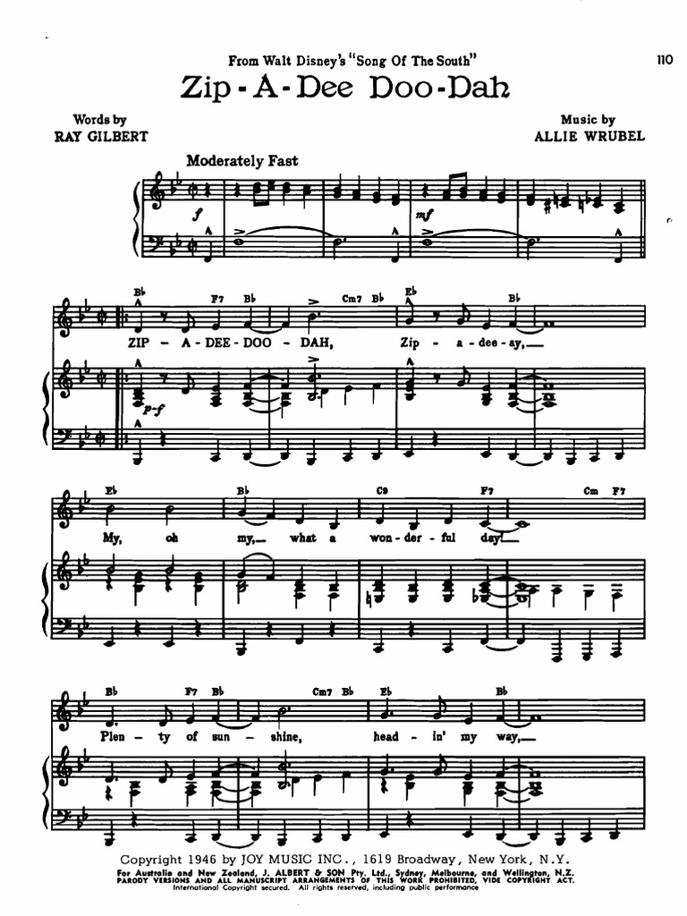 Zip - A-De-Doo-Dah PDF | PDF