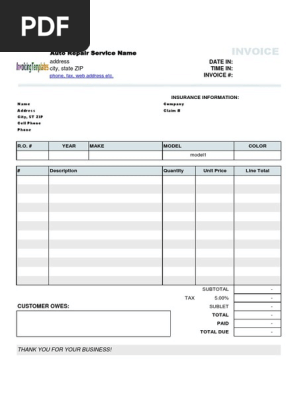 car-repair-invoice-template