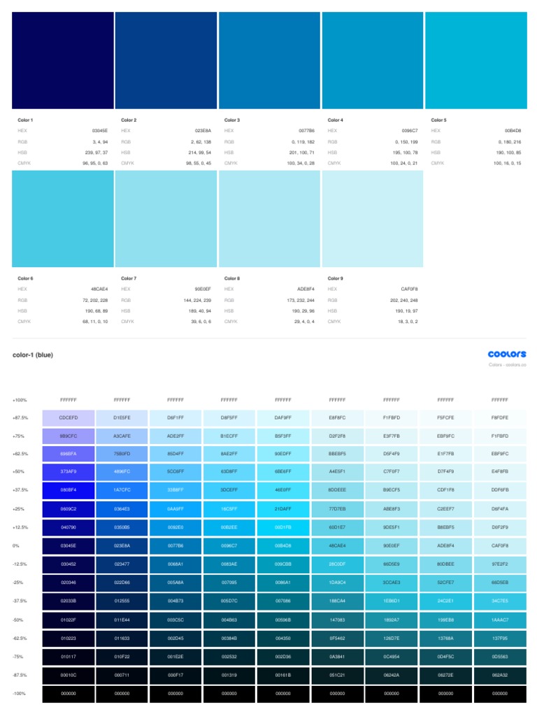 Color 1 Color 2 Color 3 Color 4 Color 5 | PDF | Rgb Color Model ...