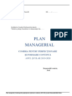 Plan - Managerial Perfectionare