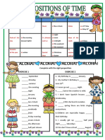 Prepositions of Time