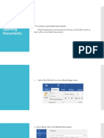 Word 2016 Lesson 2 Creating and Opening Documents
