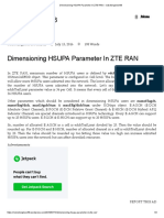 Dimensioning HSUPA Parameter in ZTE RAN