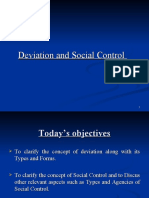 Deviation and Social Control