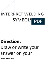 Interpret Welding Symbols