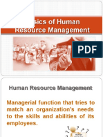 Basics of Human Resource Management