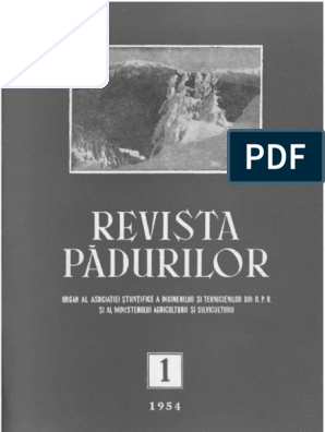Revista Padurilor 1954 | PDF