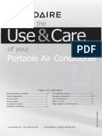 Use Care: Portable Air Conditioner