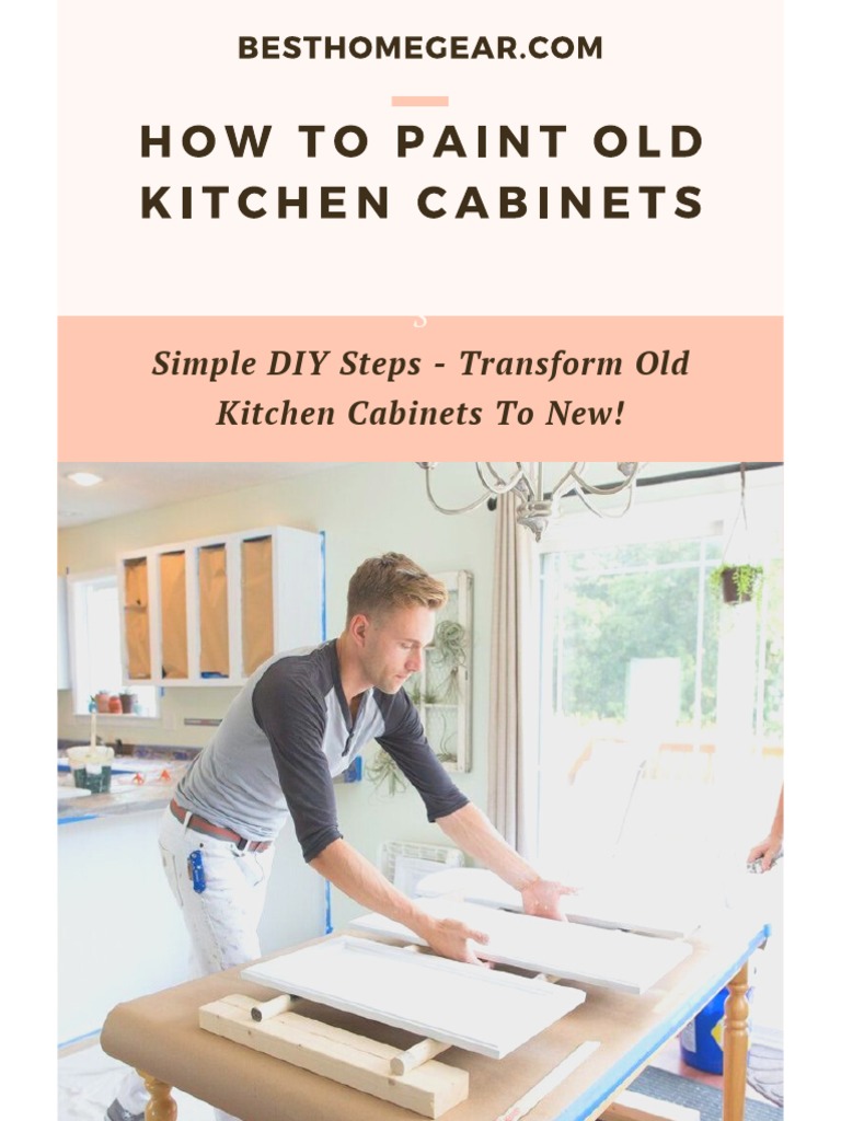 Simple DIY Steps Transform Old Kitchen To New! PDF