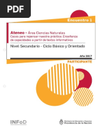 Secundaria Ateneo Didáctico #1 Ciclo Básico y Orientado Ciencias Naturales Carpeta Participante