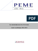 S Année Académique 2012-2013: E Memoire de Fin D Etude